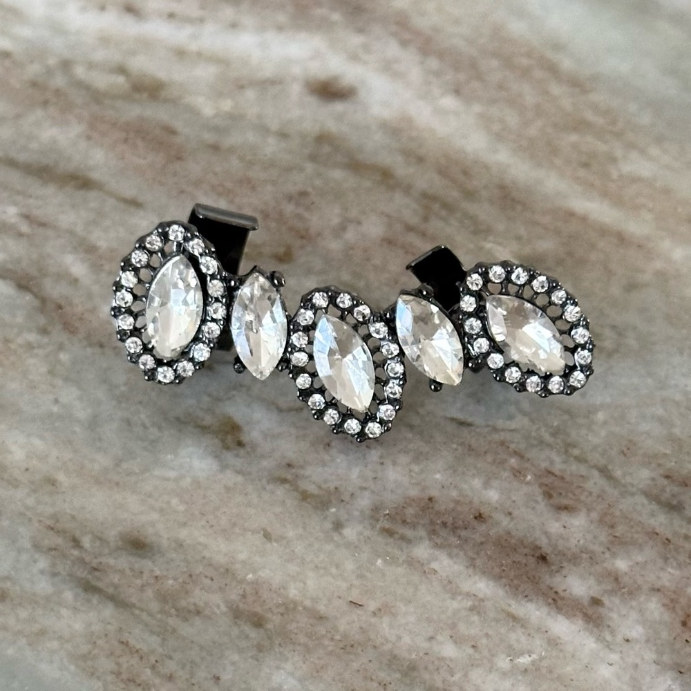 Jewel Ear Cuff- Sparkly Rhinestone / Cubic Zirconia - Party